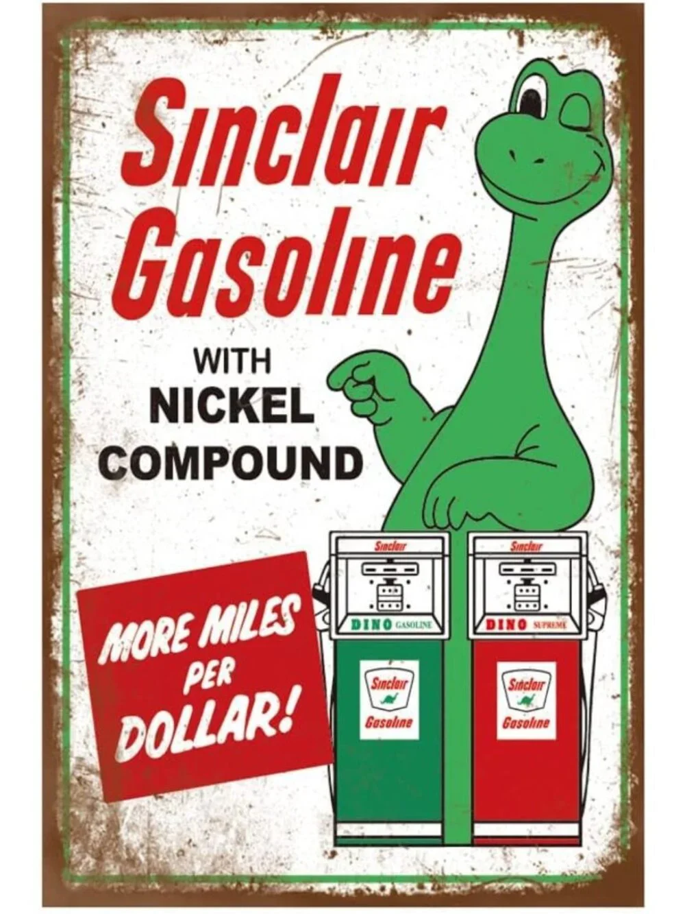 12 Retro Vintage Gas & Oil Tin Signs - Metal Wall Art for Home, Man Cave, Garage
